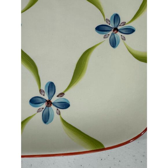 Southern Living at Home Veranda Platter Gail Pittman 18" x 10” Rectangle Floral - Picture 3 of 8